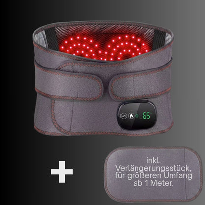 DeepRelief™ 3-in-1 Rückengürtel — Wärme, Vibration & Rotlicht