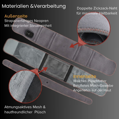 DeepRelief™ 3-in-1 Rückengürtel — Wärme, Vibration & Rotlicht